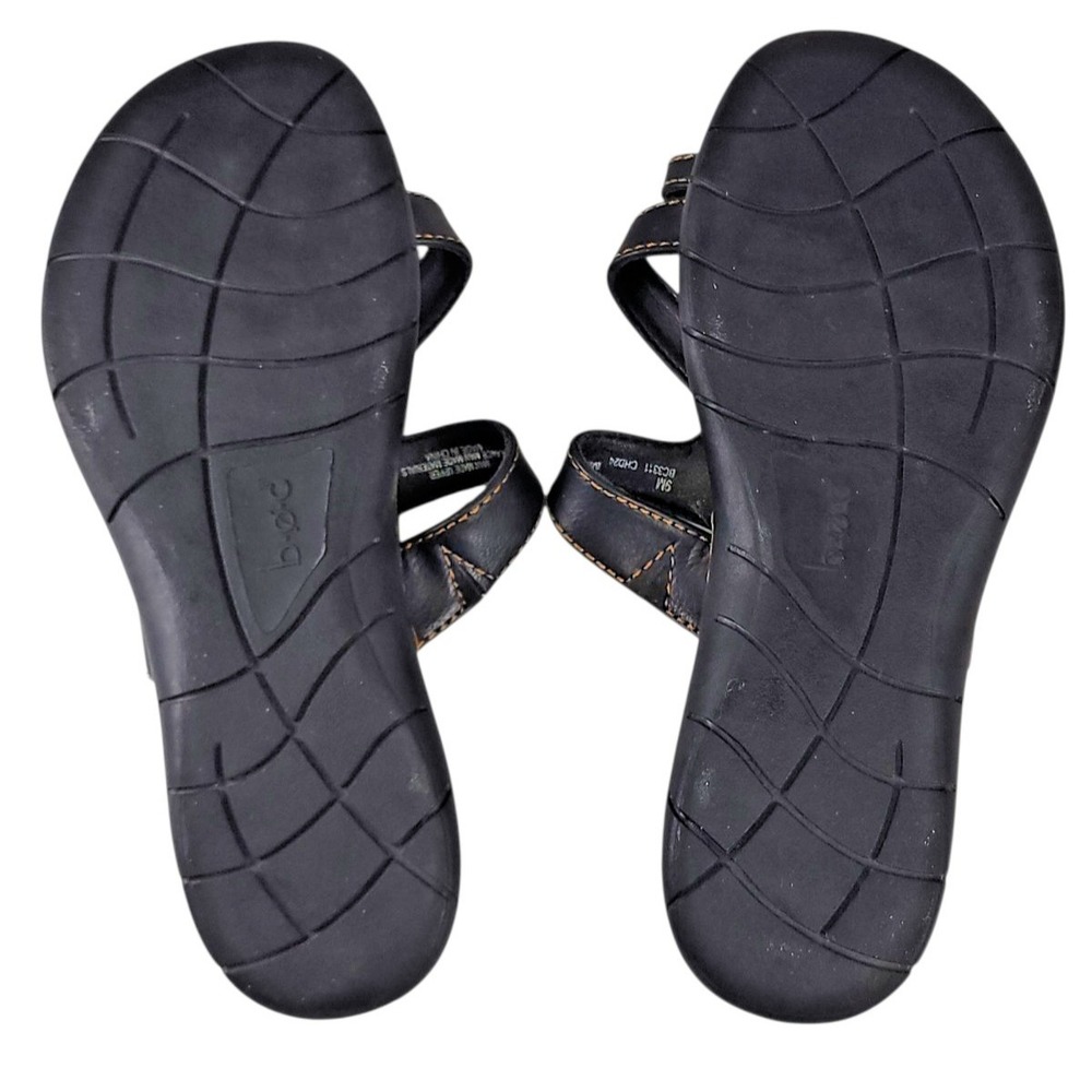 B.O.C Born Women's Black Toe Ring Sandals Laurina Slip On Shoes size 9 M - Picture 9 of 9